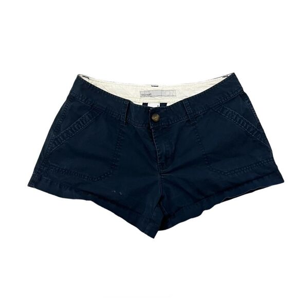 Navy cotton shorts - Picture 1 of 3